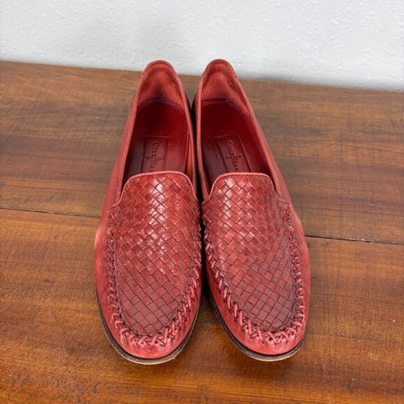 Cole Haan Braided Copper Red Slip on Loafers Size: 8.5 - Picture 2 of 14